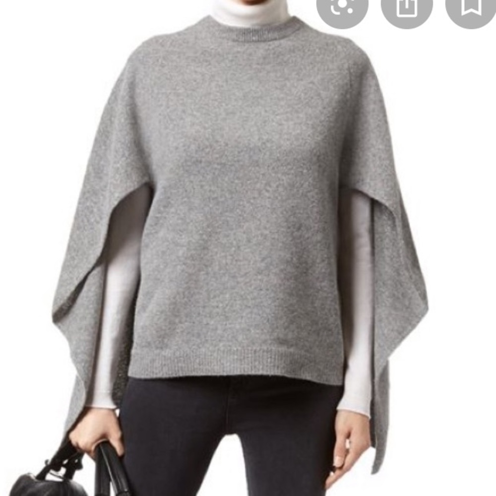 Sandro Grey cape sweater